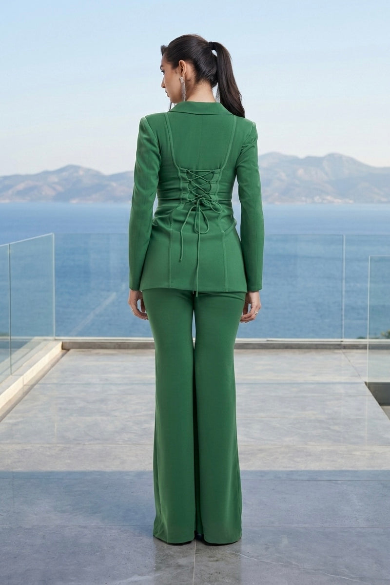 Pantsuit in emrald